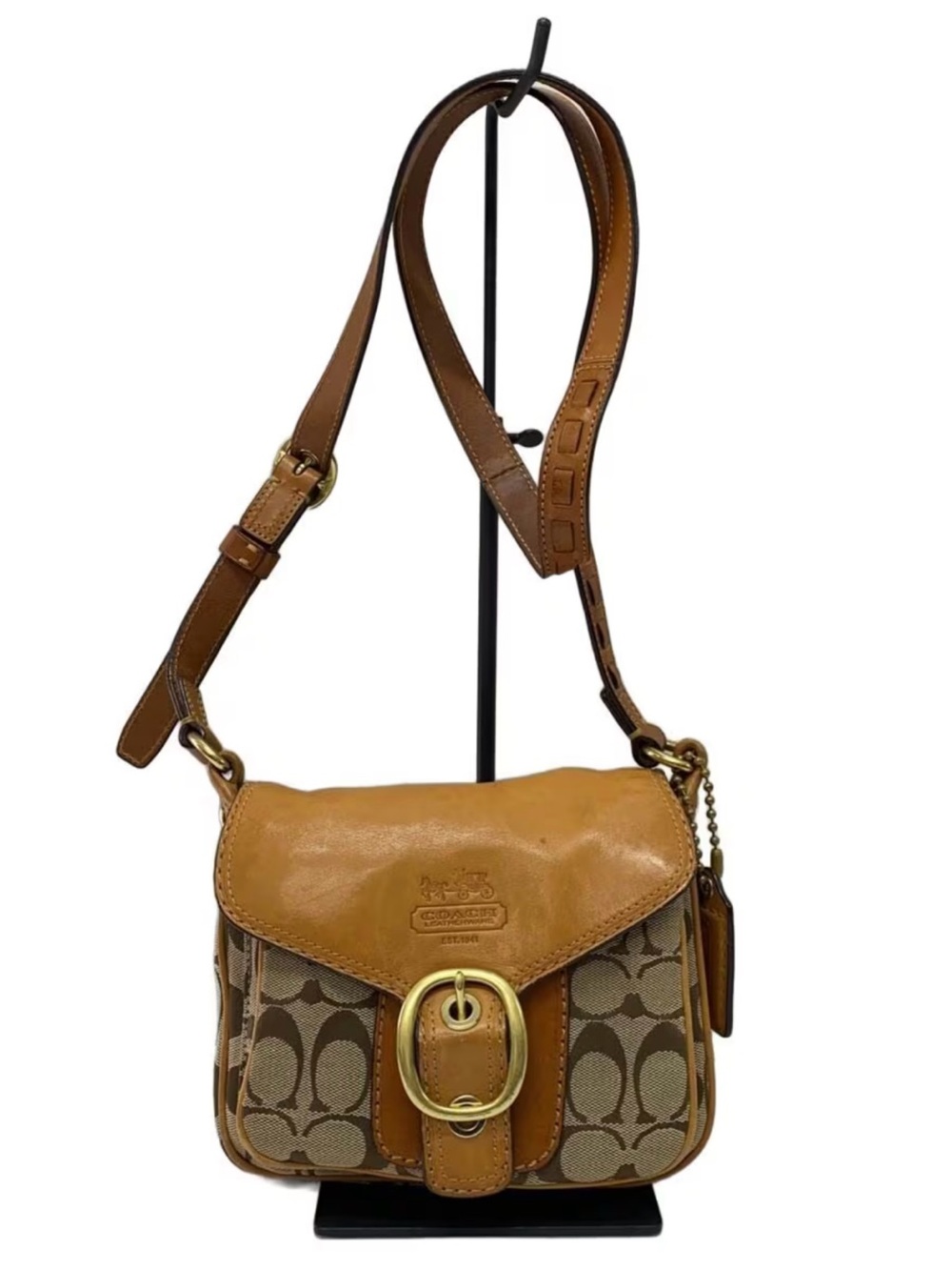 2007 Vintage Coach Bleecker Signature Mini Flap Crossbody Style #11593